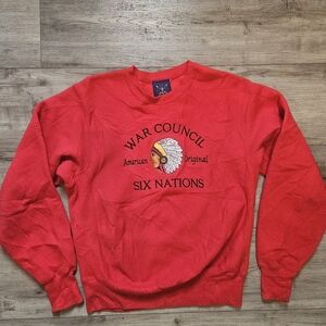 Vintage war council six nations mens sweater Size M 90s oarsman made usa chief